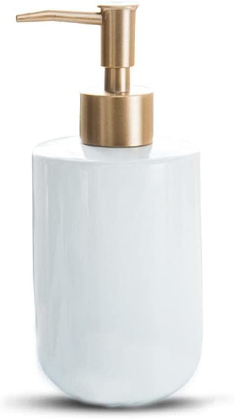 11 Oz Ceramic Soap Dispensers, Refillable Countertop Lotion Soap Dispensers Pump Bottle for Bathr... | Amazon (US)