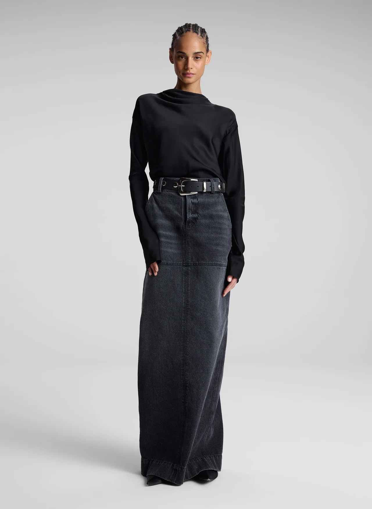 Hunter Denim Maxi Skirt | A.L.C