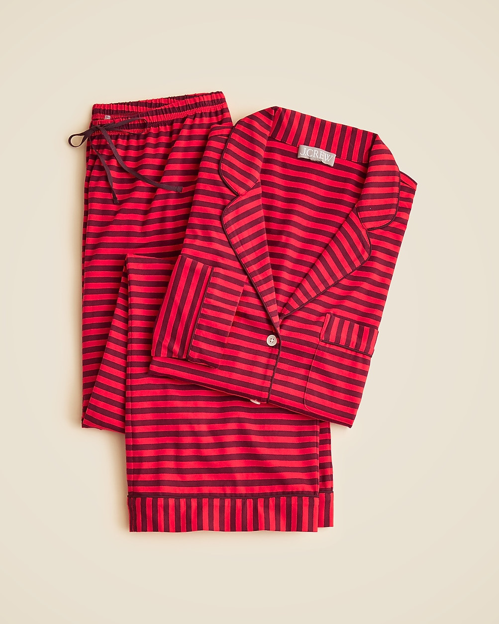 Dreamy cotton-blend pajama pant set in stripe | J. Crew US