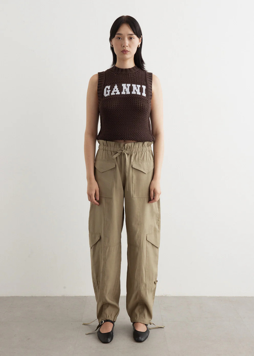 Light Slub High Waist Pocket Pants | Incu