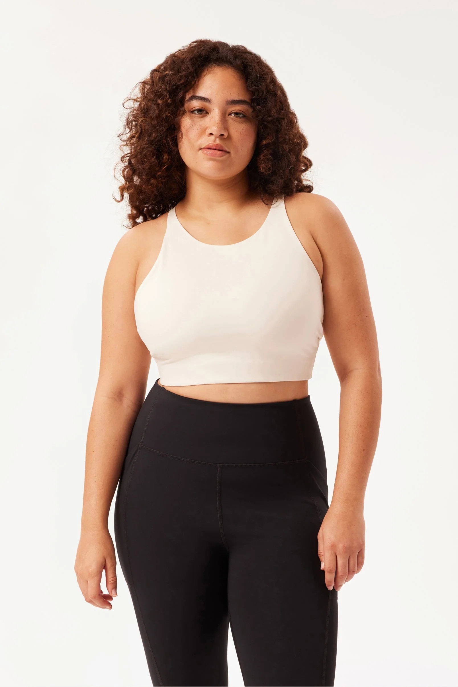 Ivory Topanga Halter Bra | Girlfriend Collective
