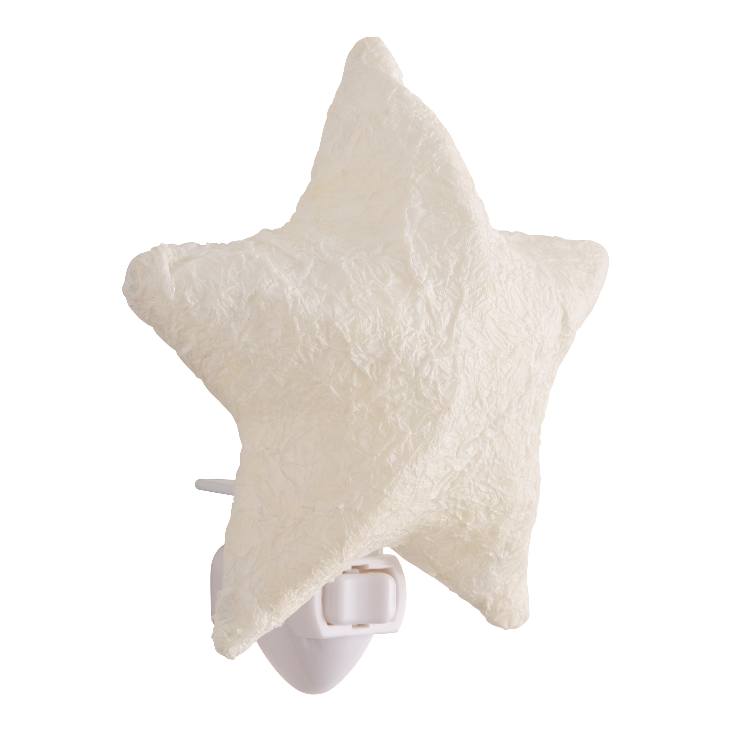 White Paper Mache Star Figural Night Light | World Market