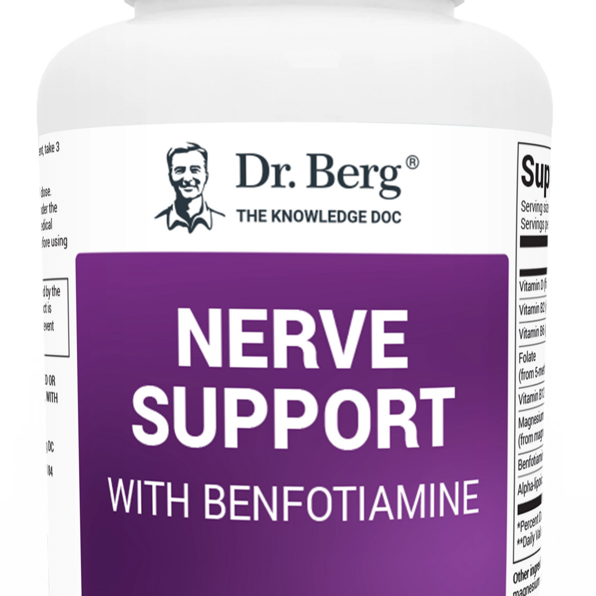 Nerve Support with Benfotiamine - 90 Capsules | Dr Berg