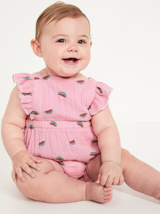 Ruffled One-Piece Romper for Baby | Old Navy (US)