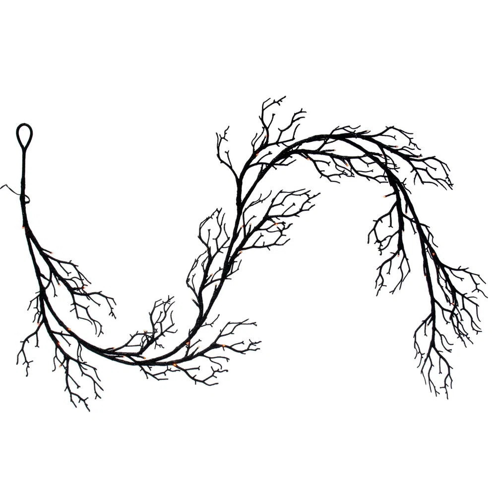 72" L Pre-Lit Twig Halloween Garland | Wayfair North America