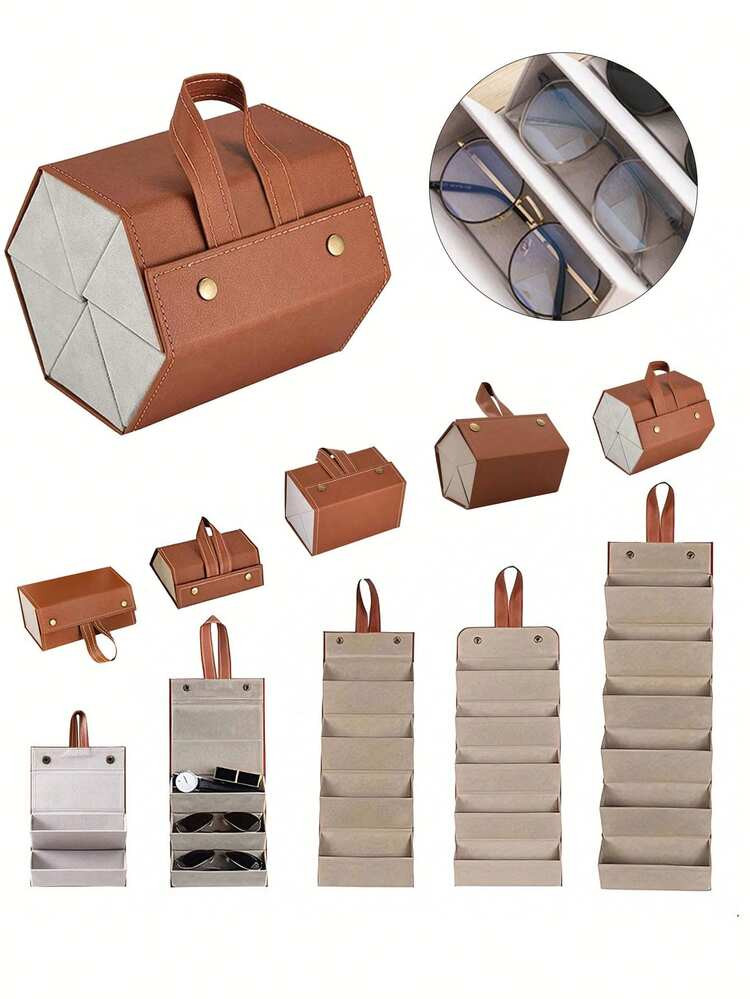 2-6 Grid Foldable Sunglasses Storage  Box | SHEIN