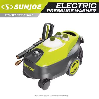Sun Joe 2030 PSI 1.76-Gallon Cold Water Electric Pressure Washer Lowes.com | Lowe's