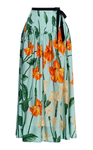 Alcachofa Sabanero Dorado Cotton Maxi Skirt | Moda Operandi (Global)