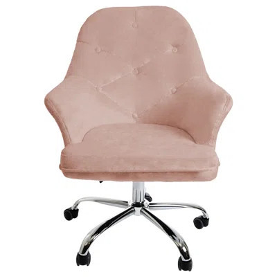 Michelle Tufted Vanity Chair with 360 Swivel, Button Design Desk Seat with Five Non Marking Casters | Wayfair North America