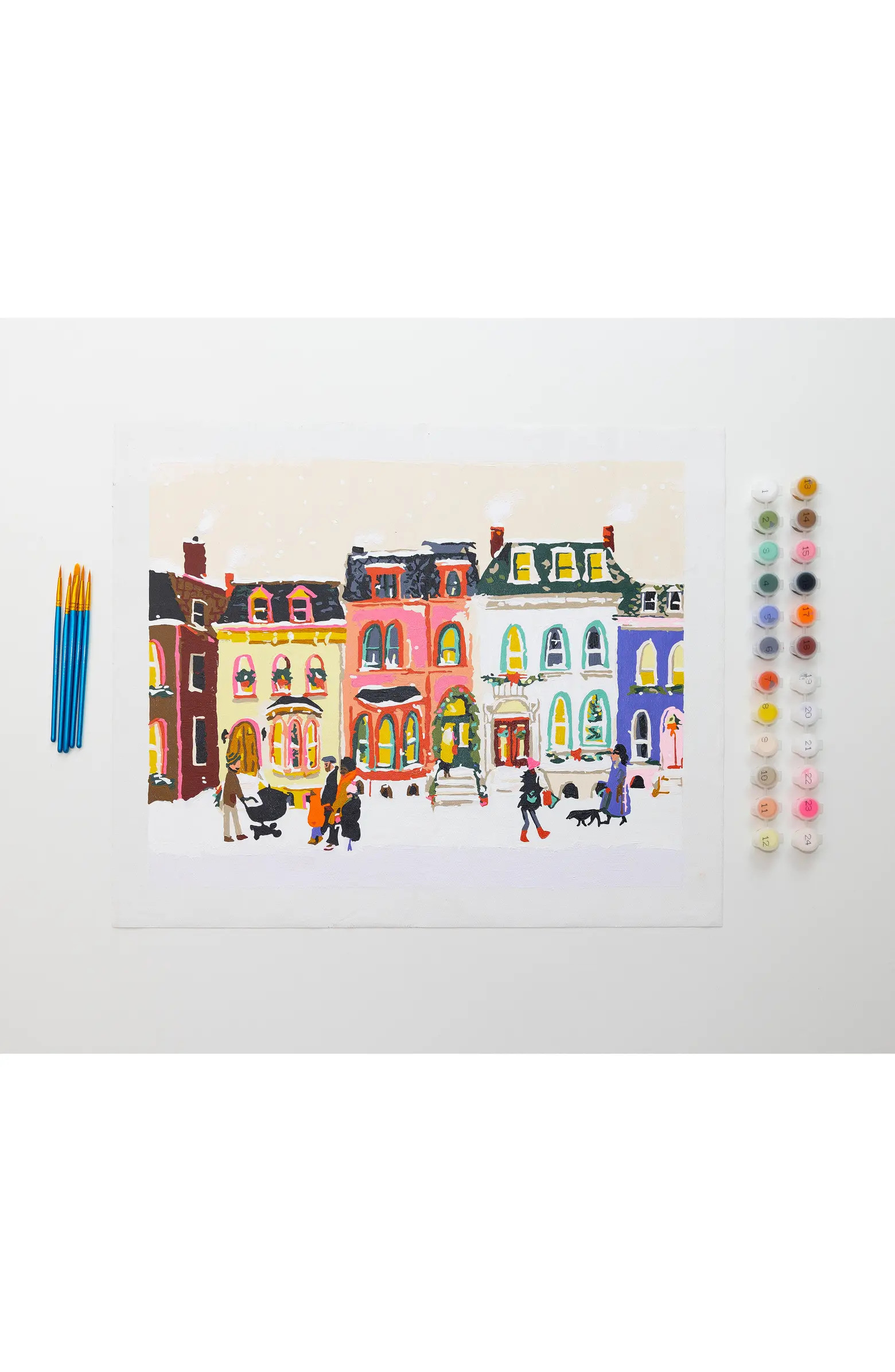 Holiday Townhome Paint-by-Numbers Set | Nordstrom