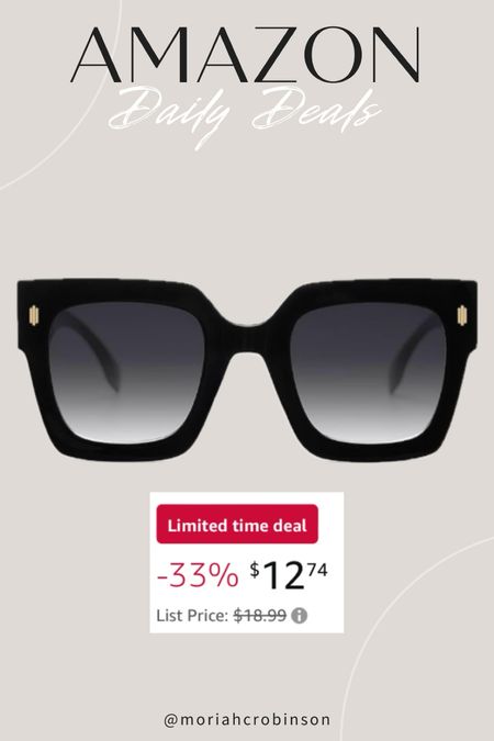 Amazon daily deal - get these sunglasses for only $12.74!

Sunglasses, vacation, summer, Amazon sale,spring sale

#LTKsalealert #LTKstyletip #LTKfindsunder50