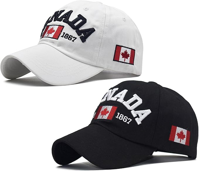 2Pcs Canada Baseball Cap for Men Women, Canada Day Maple Leaf Flag Dad Hat Golf Cap Adjustable Sp... | Amazon (CA)