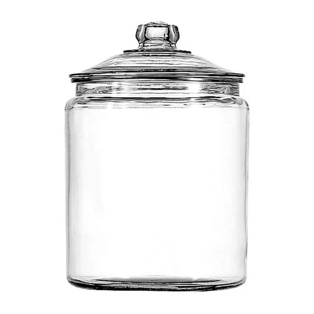 Anchor Hocking Heritage Hill Clear Glass Jar with Lid, 2 Gallon | Walmart (US)