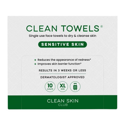 Clean Skin Club Sensitive Skin Towels - XL - 10ct | Target