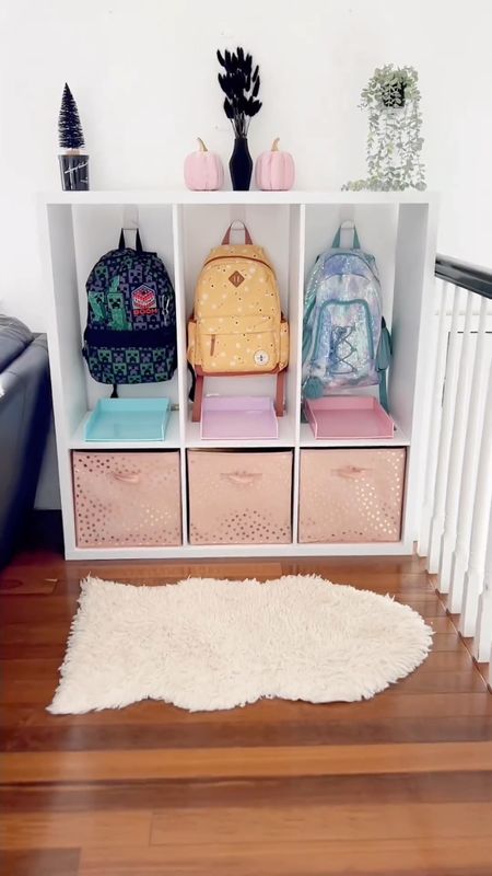 I love this school nook that I put together!

Backpack / book bag organizing / entryway / living room / school organization / paper clutter organization  / home organizing products / kids organization / pastel / bin and baskets / hooks / renting solutions / school zone / cube unit / ikea / rug / console / entryway styling / entryway table

#LTKhome #LTKfamily #LTKkids