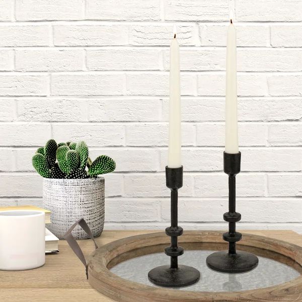 2 Piece Iron Tabletop Candlestick Set (Set of 2) | Wayfair North America