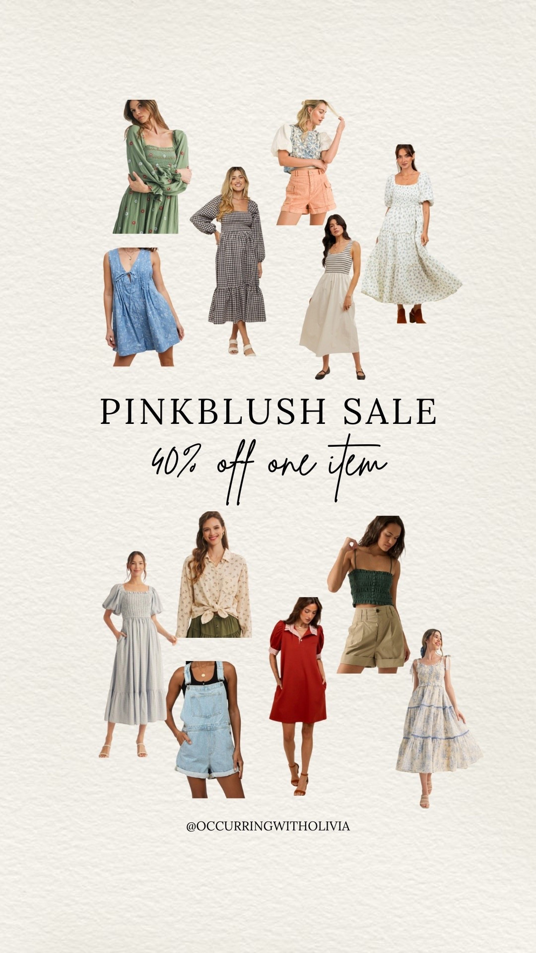 40% off one item + 20% off everything else with code ‘treatyourself’ at Pinkblush! I get some of my favorite dresses from there including the gingham dress! perfect time to shop for summer vacations, weddings or maternity wear!💛

#LTKSaleAlert #LTKMidsize #LTKBump
