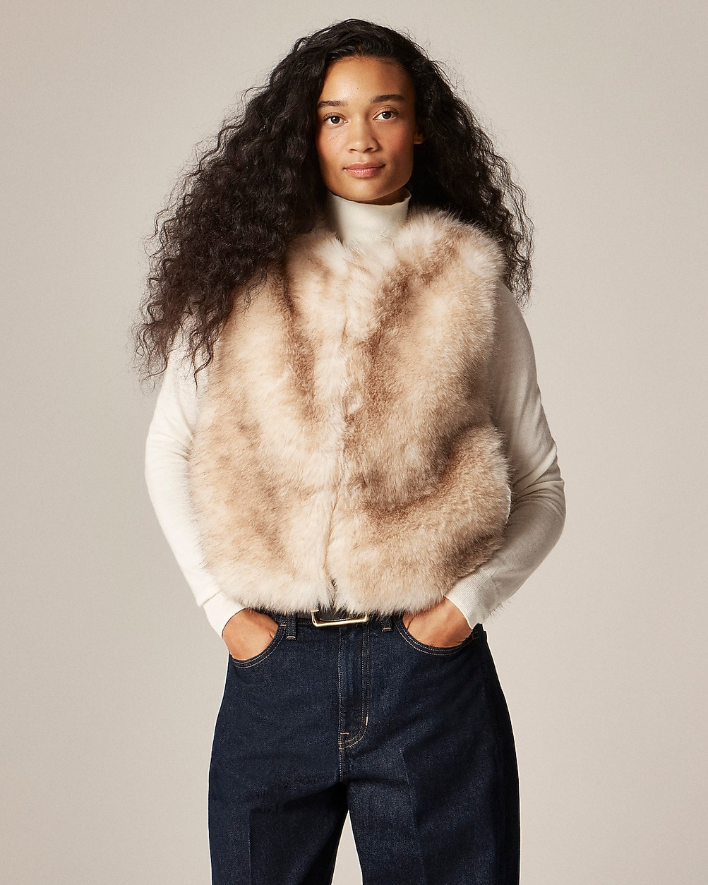 Faux-fur vest | J. Crew US