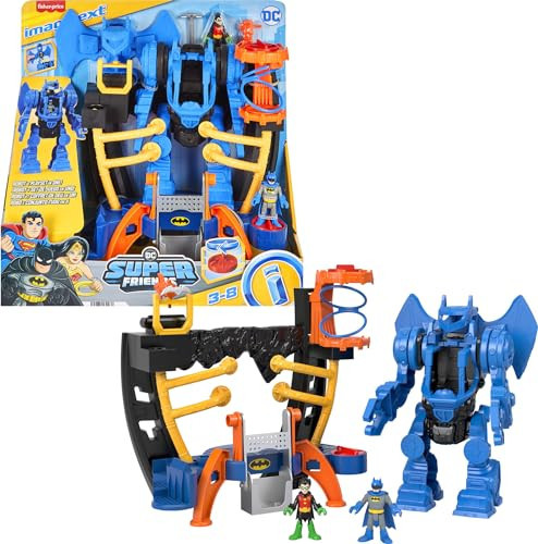 Fisher-Price Imaginext DC Super Friends Batman Toy, Robo Command Center Playset & Figures, Detachable 10-inch Robot for Kids Ages 3+ Years | Amazon (US)
