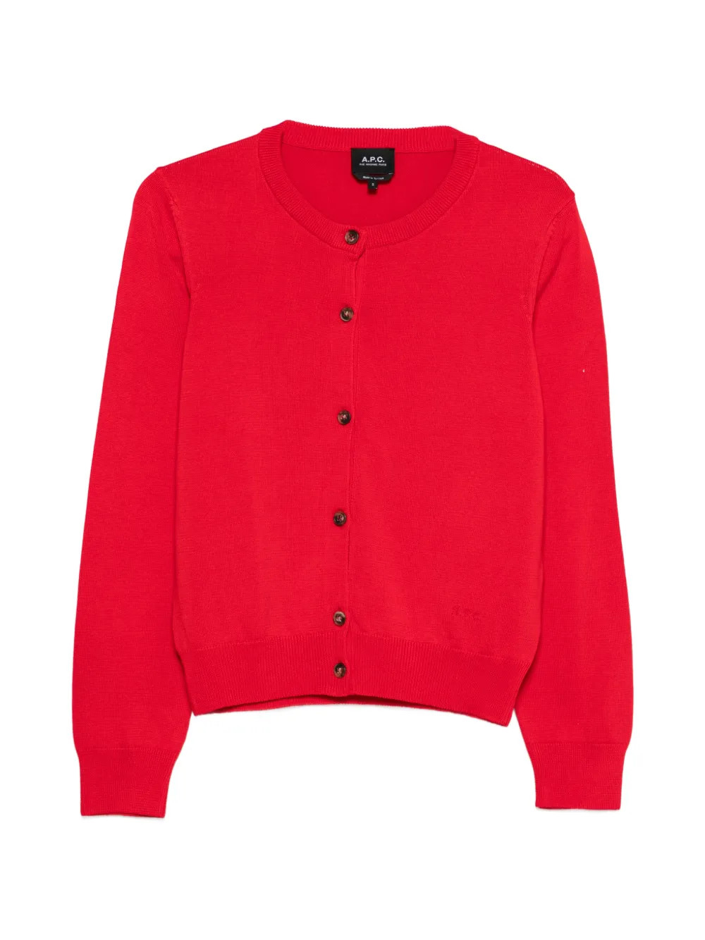 A.P.C. Buttoned Cardigan  | Red | FARFETCH | Farfetch Global
