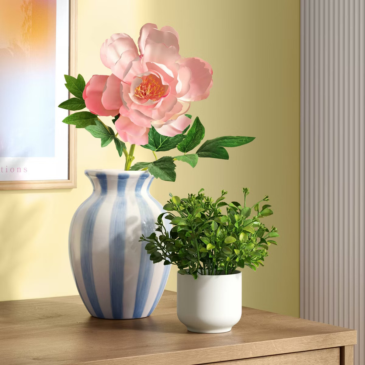 Tall Ceramic Vase Blue/White Stripe - Room Essentials™ | Target