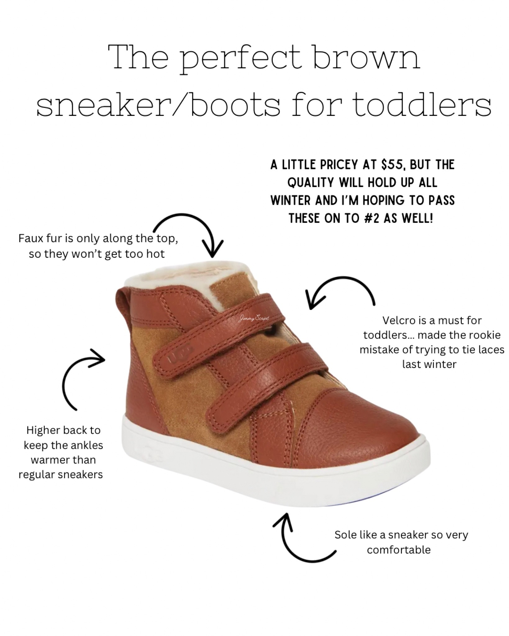 The perfect sneaker/boot for toddlers to run around in all winter. Sturdy, fashionable, and comfortable. Can be worn for playtime or for the holidays 

#uggboots #toddlershoes #LTKfamily 

#LTKshoecrush #LTKunder50 #LTKkids