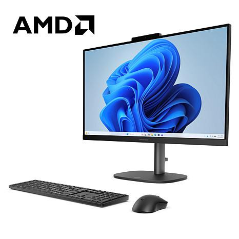 HP 24" Touch All-in-One AMD R3 512GB SSD w/ Accessories & HP Services | HSN