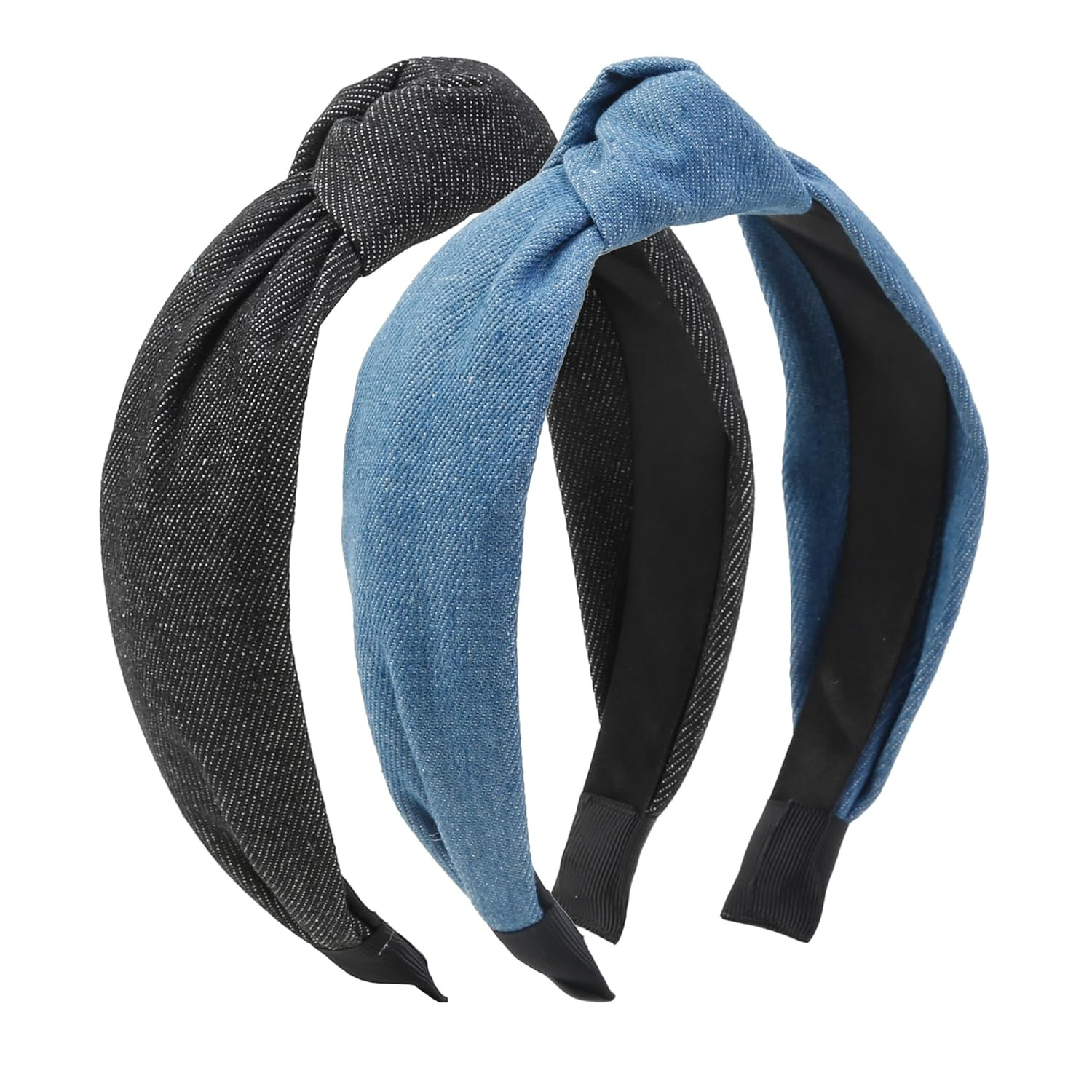 WOVOWOVO Knotted Headbands for Women, Womens Fashion Denim Headband Non Slip, Girls Denim Hairban... | Amazon (US)
