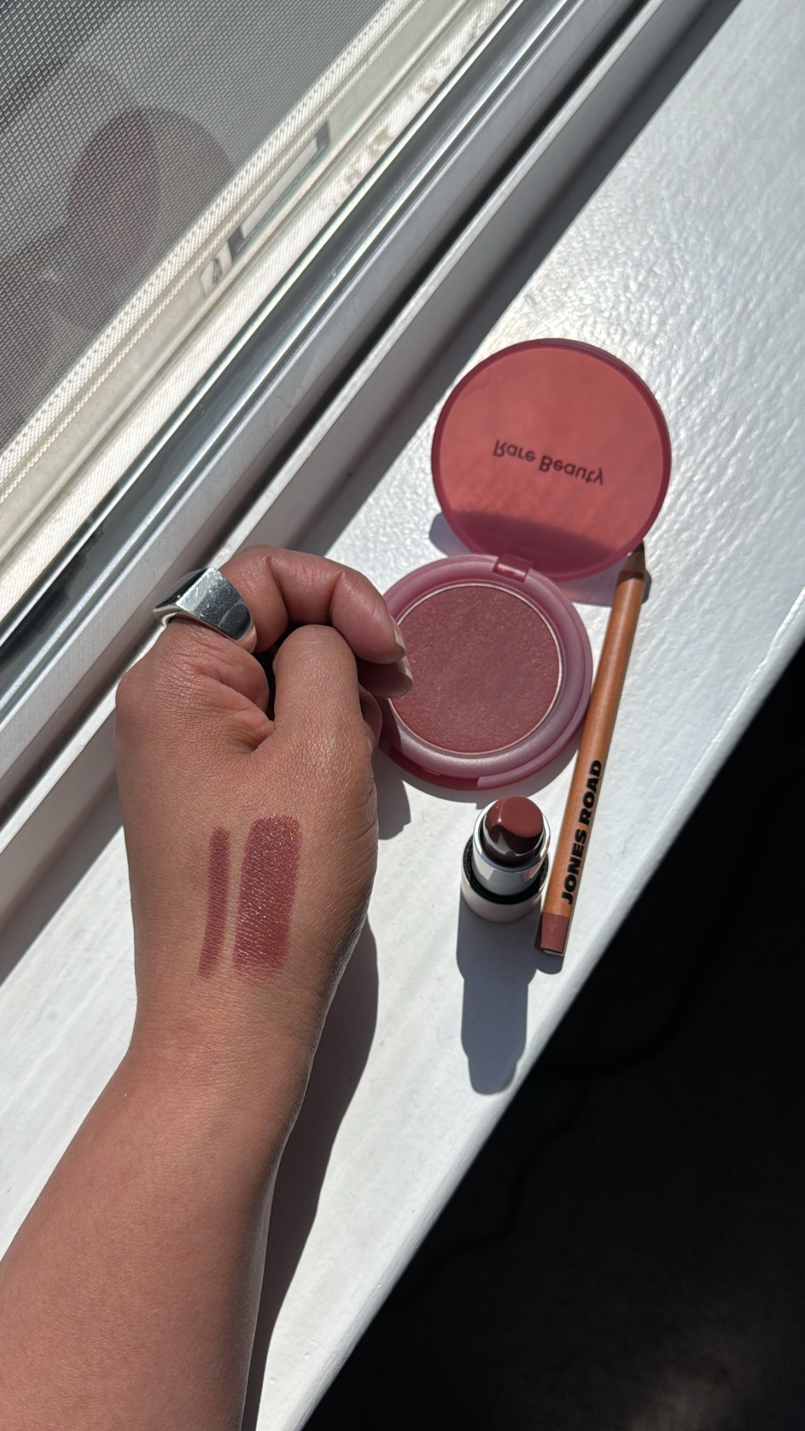 Prettiest tones for fall and winter!! Lip pencil and lipstick are shade Rosewood. Blush is shade Truth. 

#LTKBeauty