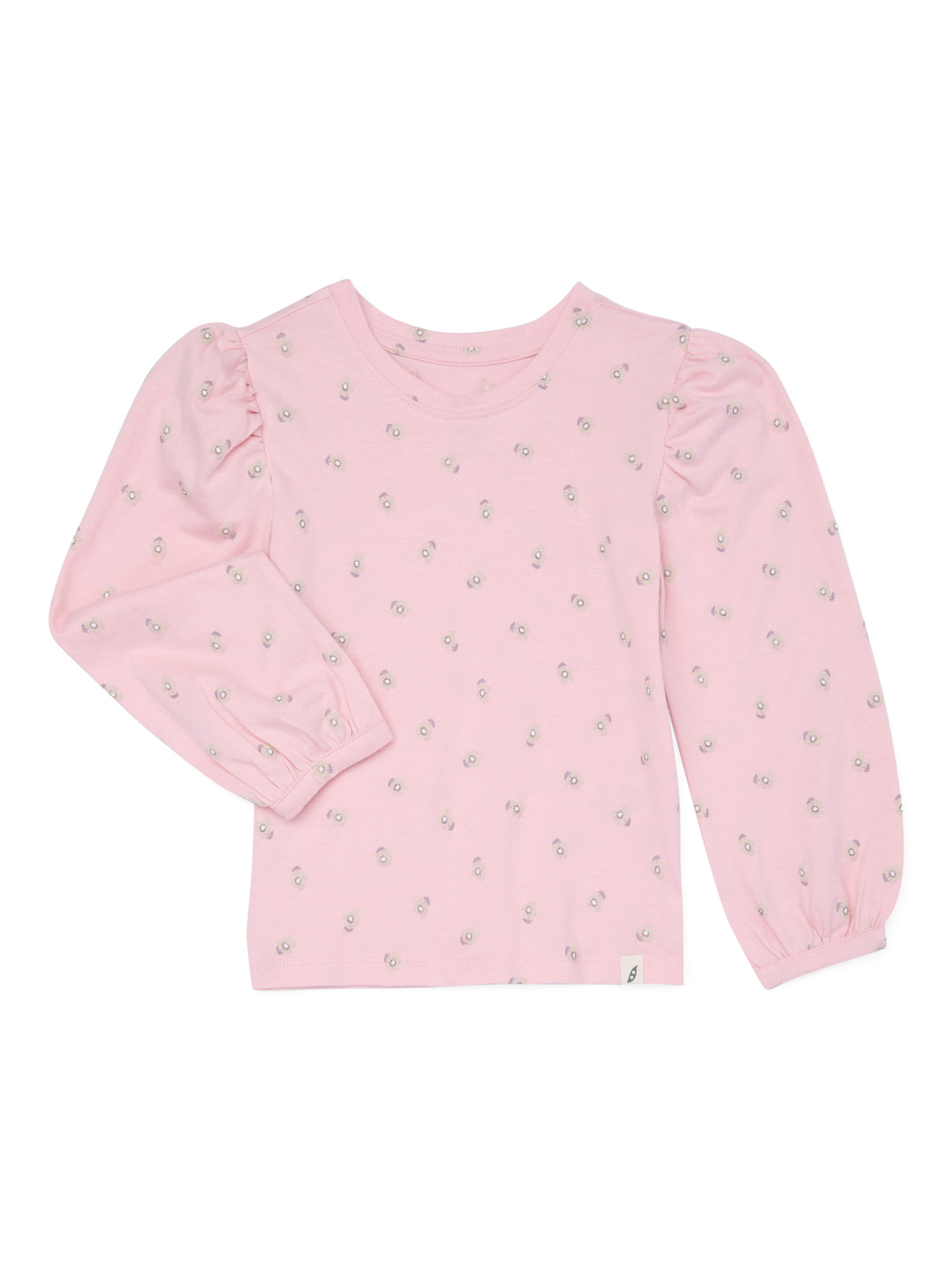 easy-peasy Toddler Girl Long Puff Sleeve T-Shirt, Sizes 18M-5T - Walmart.com | Walmart (US)