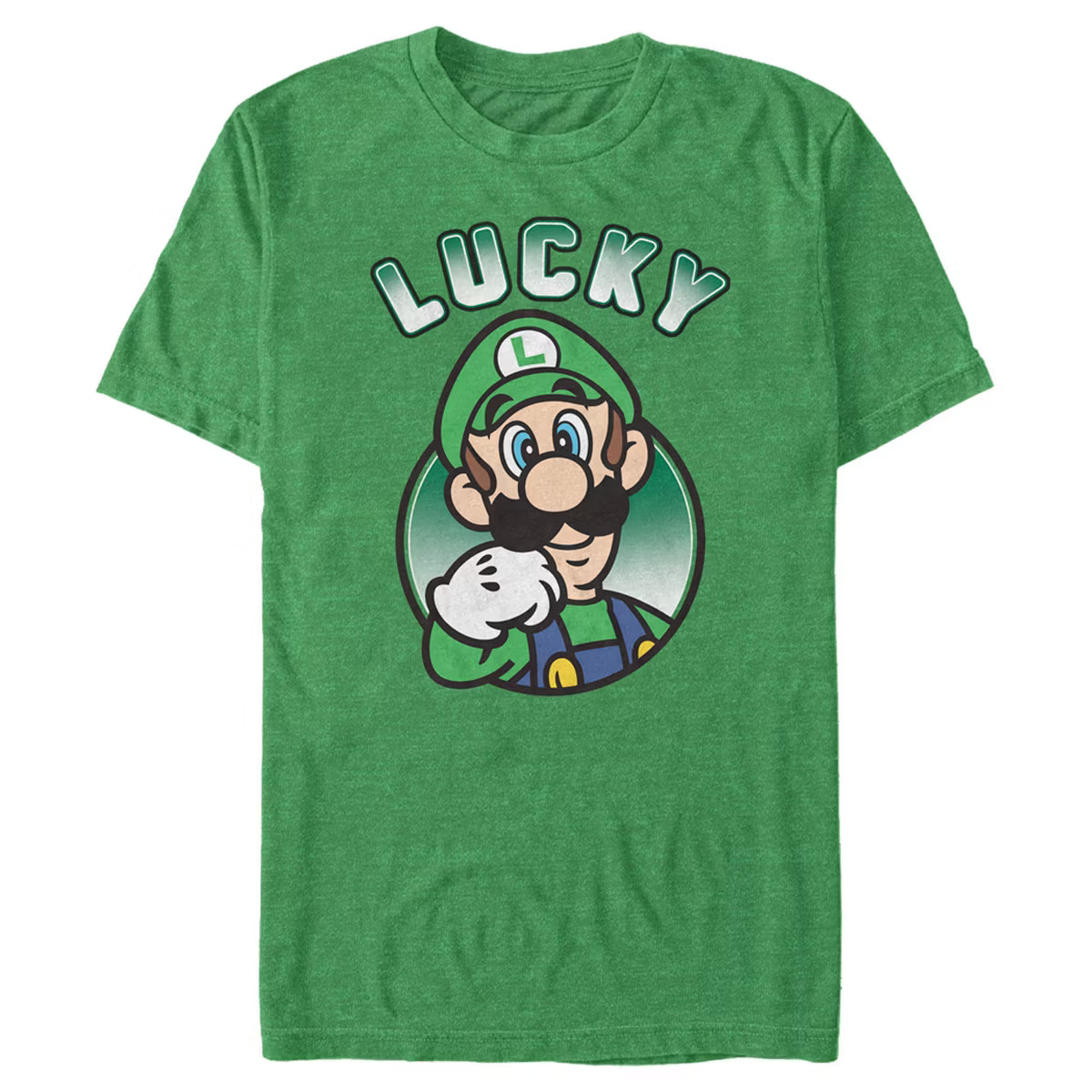 Men's Nintendo Super Mario St. Patrick's Day Lucky Luigi T-Shirt | Target