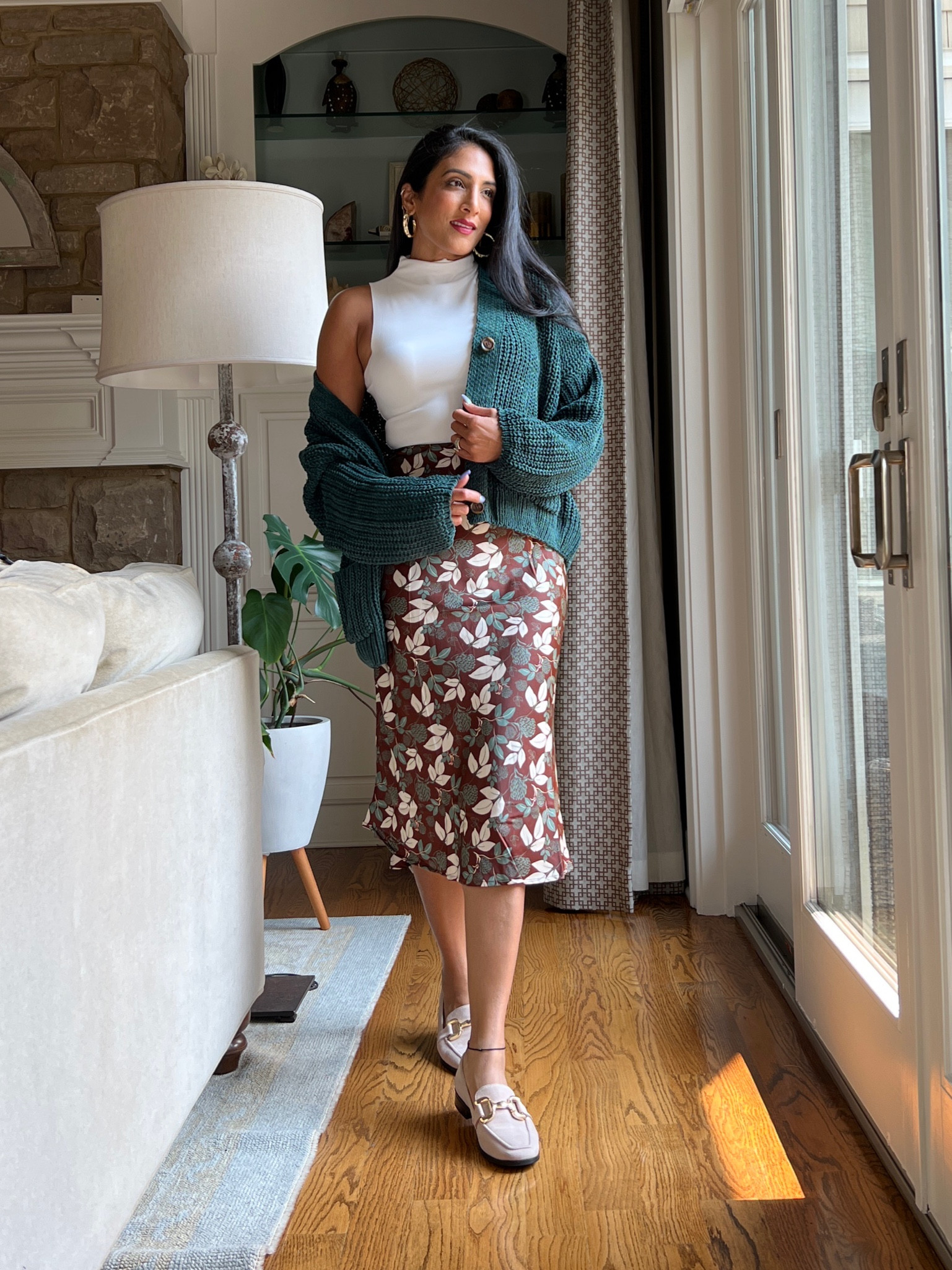 Fall transition outfit #cardigan #skirt #fallfashion

#LTKstyletip #LTKover40 #LTKunder50