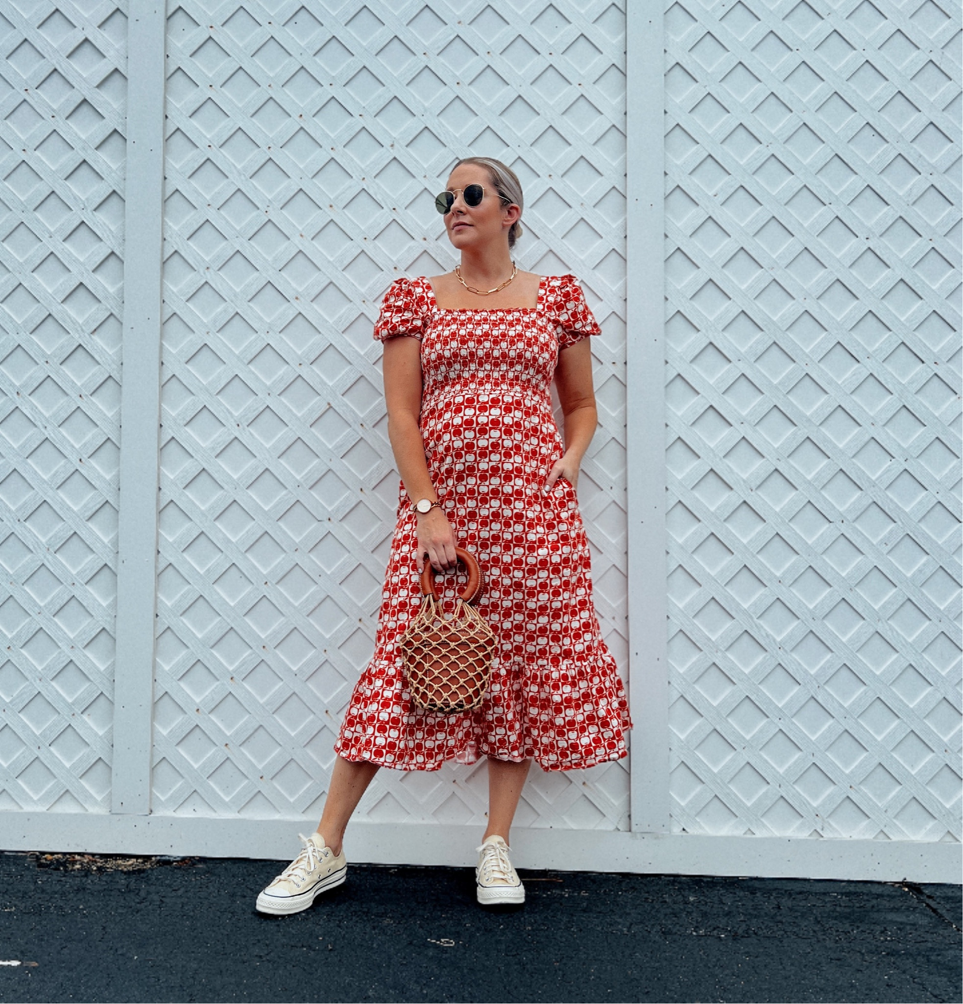 Fall dress 
Fall outfit 
Apple picking
Bag
Chucks
Sneakers 
Sunglasses 
Halloween 

#LTKbump #LTKCon #LTKSeasonal