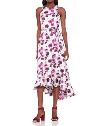 Floral Fit-and-Flare Maxi Dress | Banana Republic US