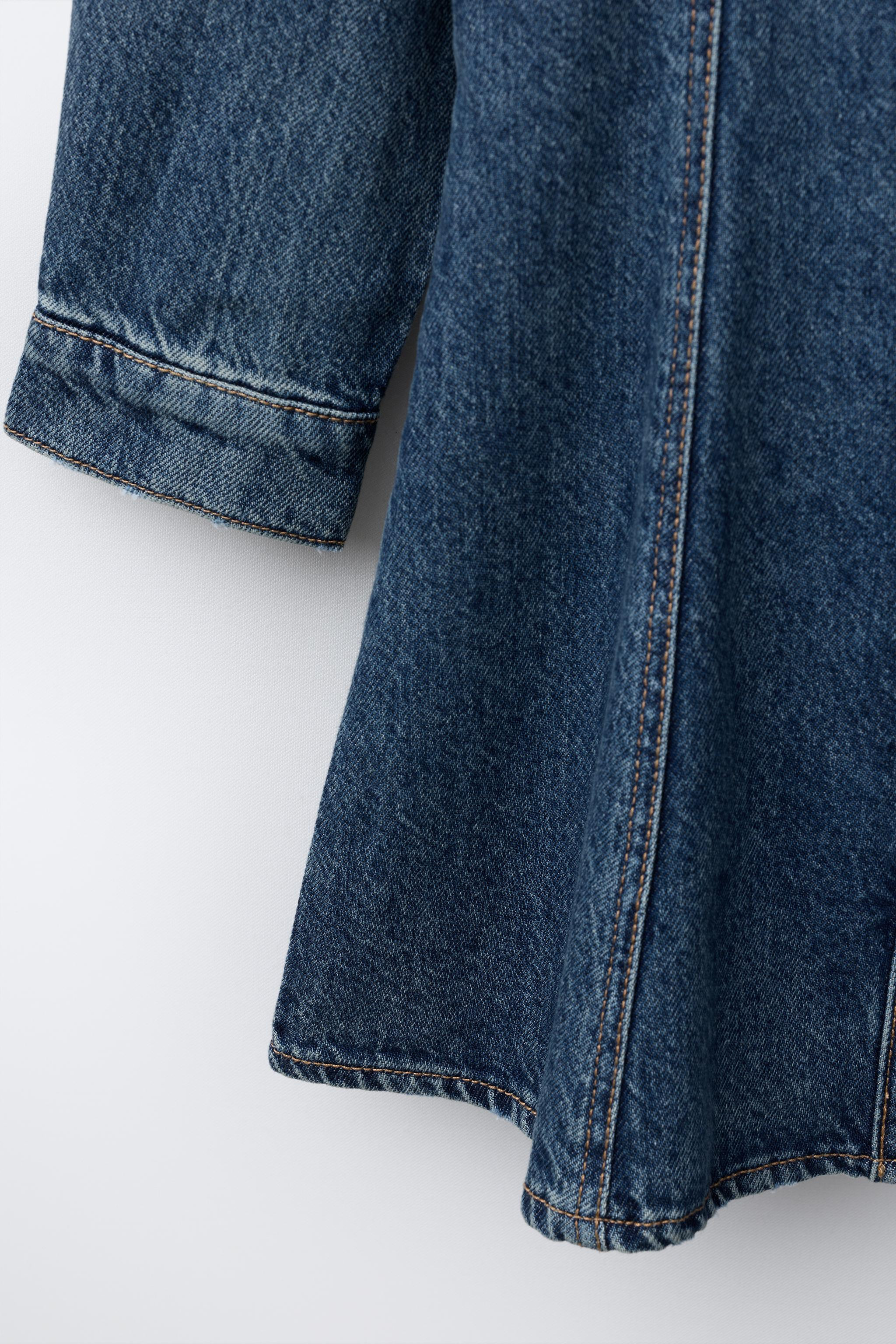 CUT-OUT DENIM DRESS | Zara US