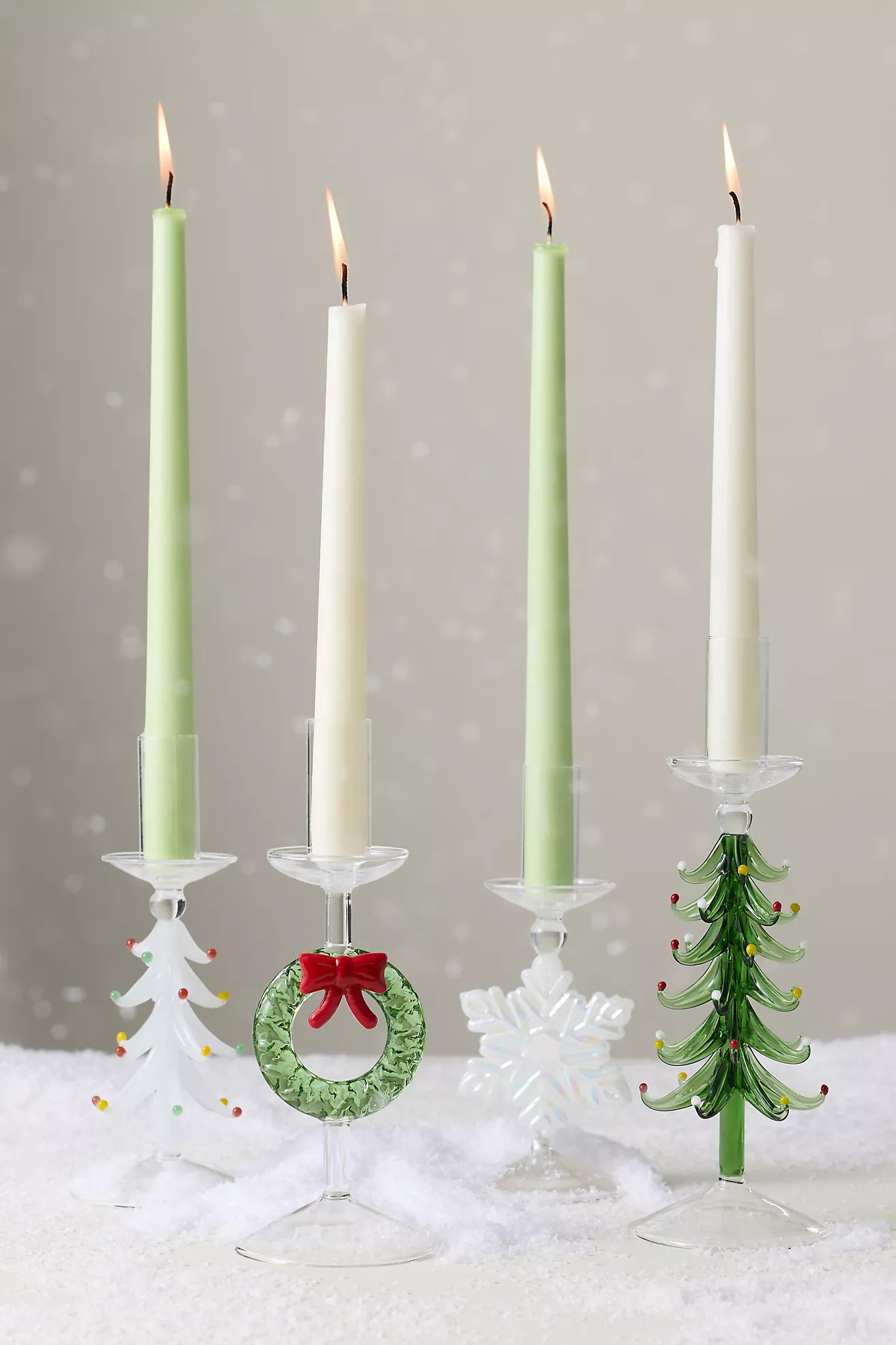 Yuletide Glass Candle Holder | Anthropologie (US)