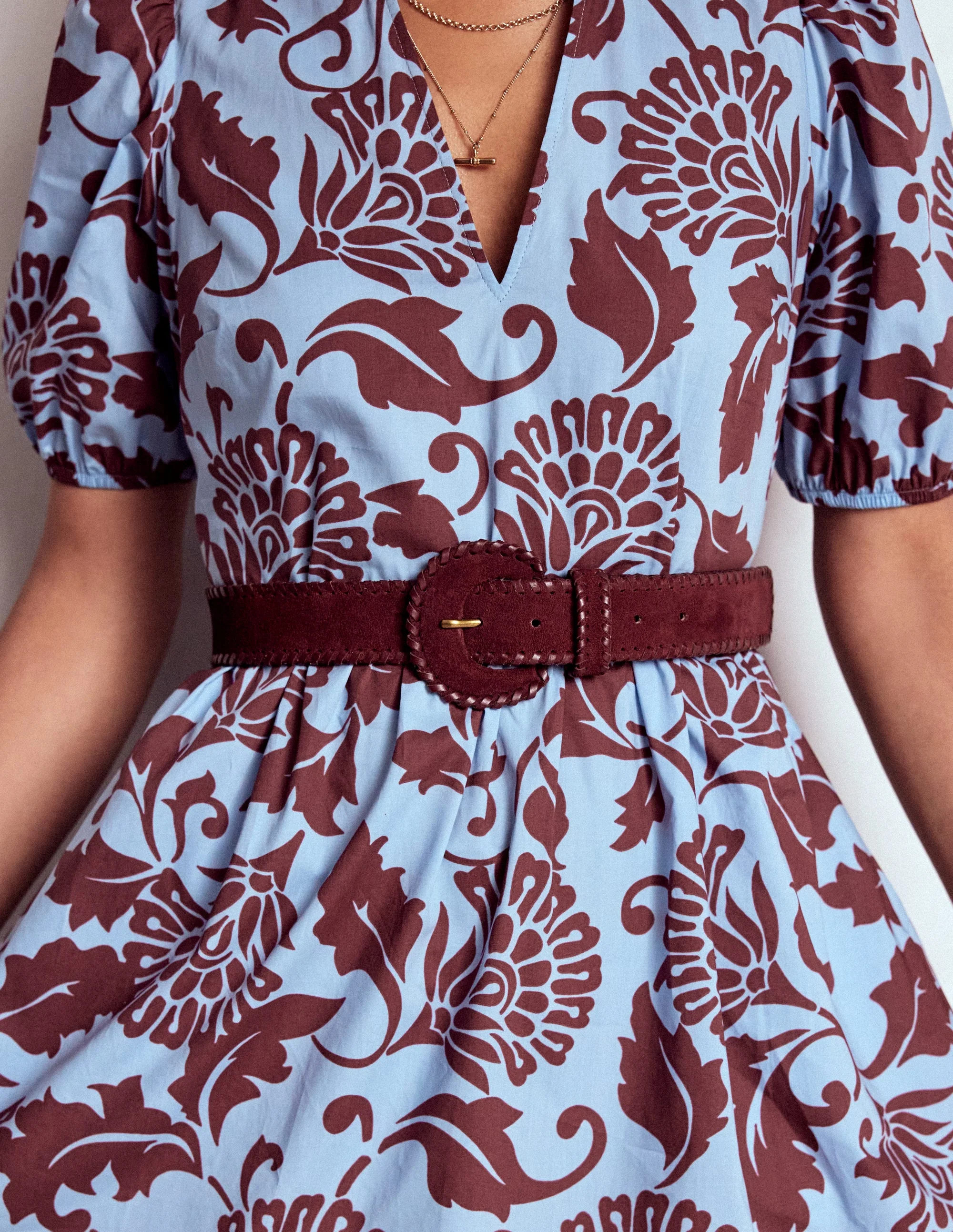 Covered Whipstitch Belt-Oxblood | Boden (US)