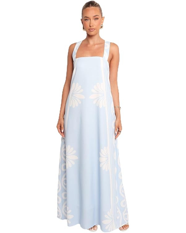Petal & Pup Women's Valeria-Maxi-Dress-Blue | Amazon (US)