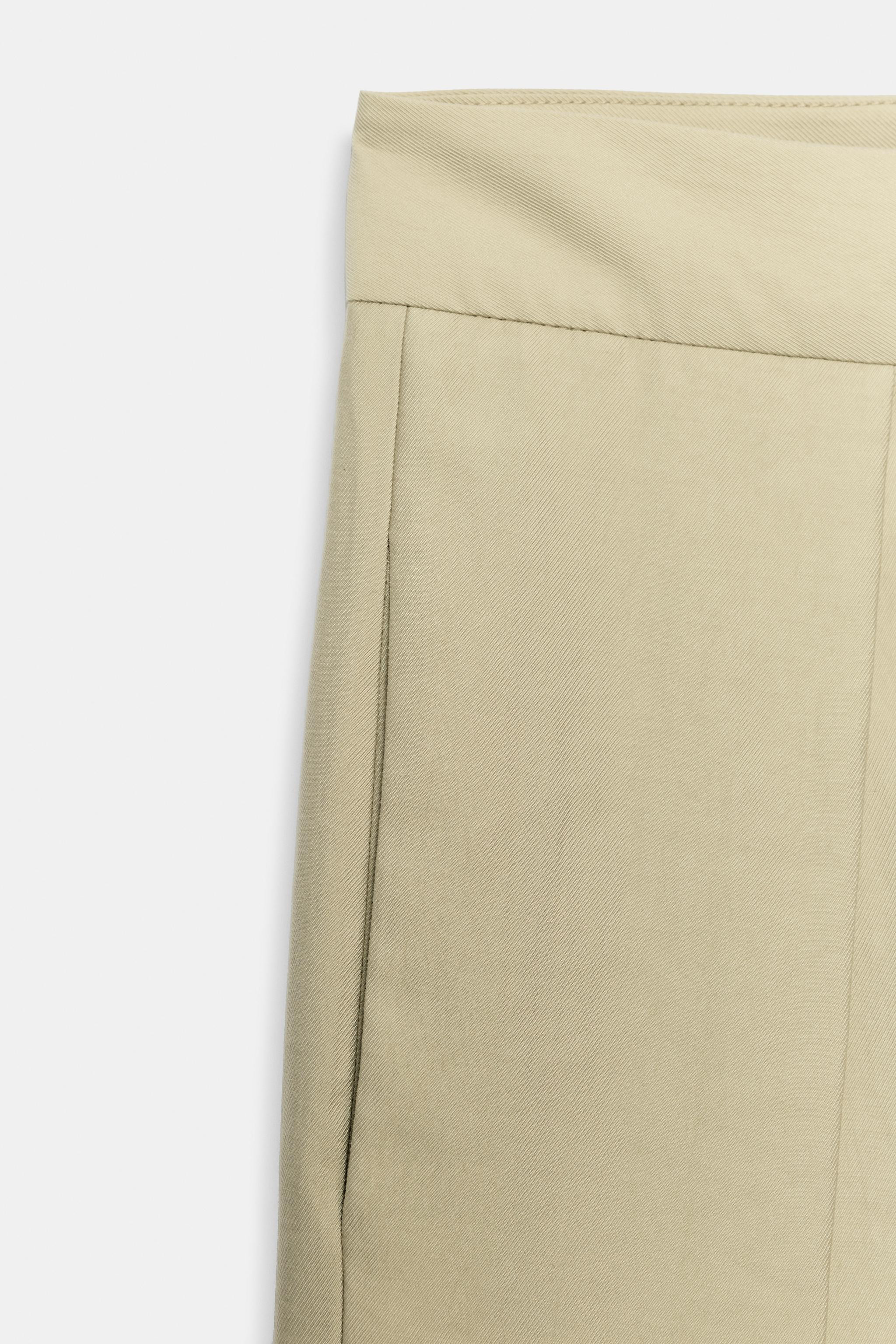 ZW COLLECTION PLEATED WIDE LEG PANTS | Zara US