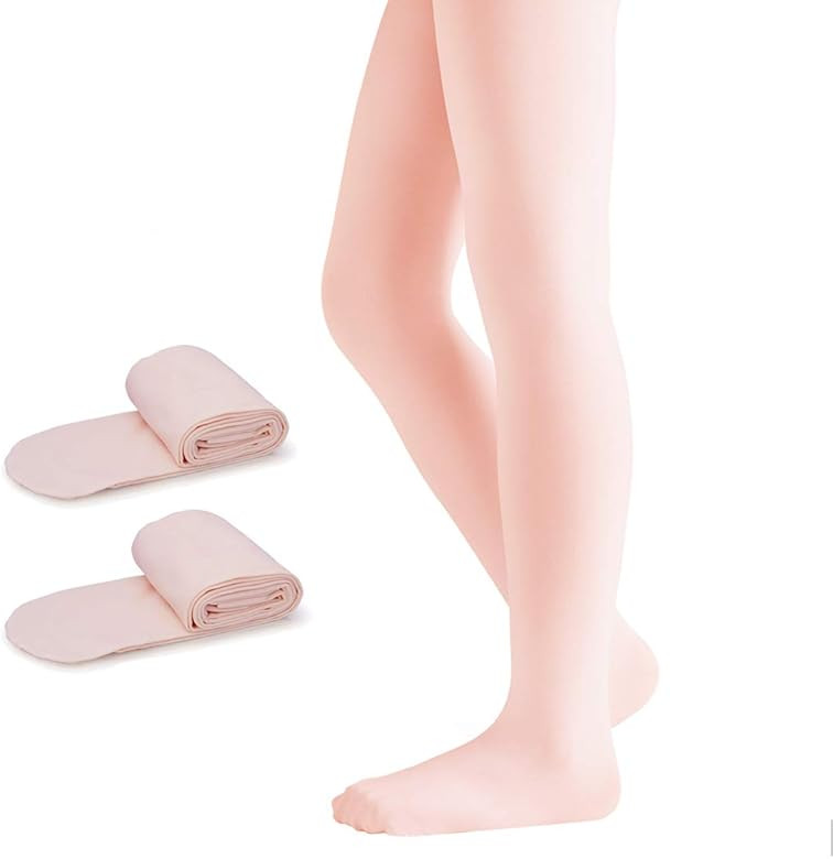 2 Pairs Girls' Ultra Soft Pro Dance Tights Ballet Transition Daily Student Tights (Toddler/Little... | Amazon (US)