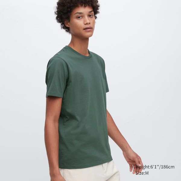 Supima® Cotton Crew Neck Short-Sleeve T-Shirt | UNIQLO (US)