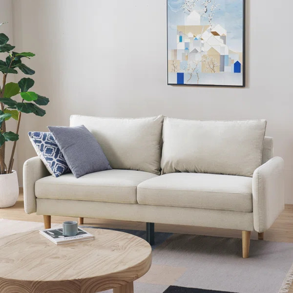 Cartlin 70" Upholstered Mid-Century Modern Sofa | Wayfair North America