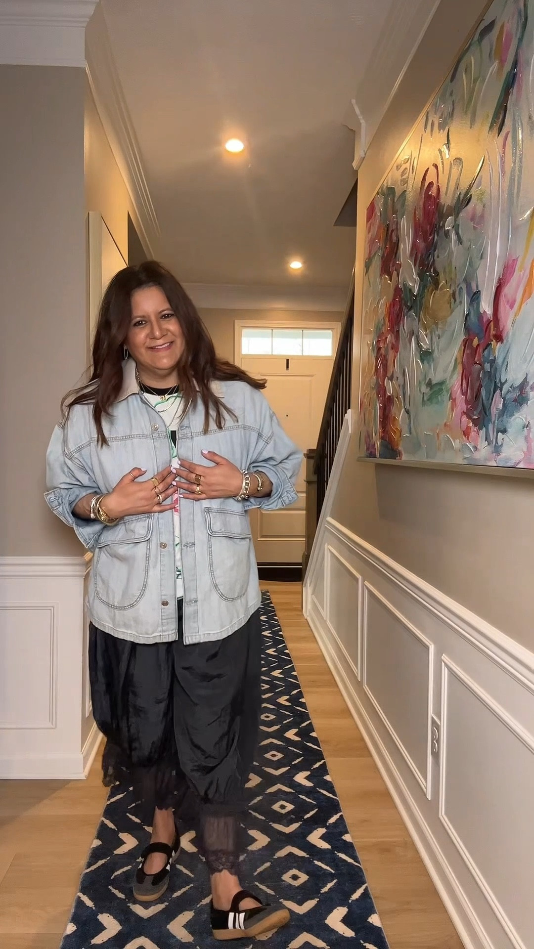 If you want something different than a typical denim jacket, grab this one! Lightweight and longer length.

#LTKootd #LTKMidsize #LTKOver40