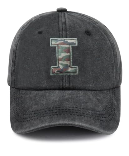 Personalized Gifts for Women Men, Classic Alphabet I Baseball Cap, Letter I Party Decorations Birthday Gifts, Thanksgiving Hats for Husband Wife Mama Black | Amazon (US)