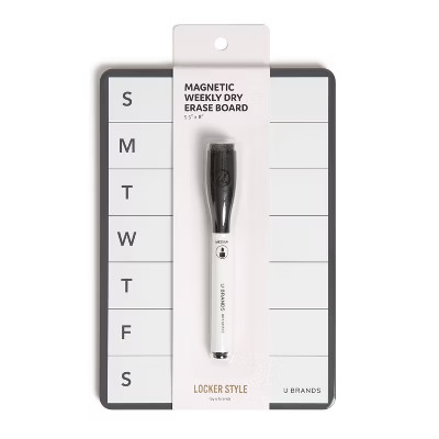 Locker Weekly + Marker Charcoal Gray - U Brands | Target