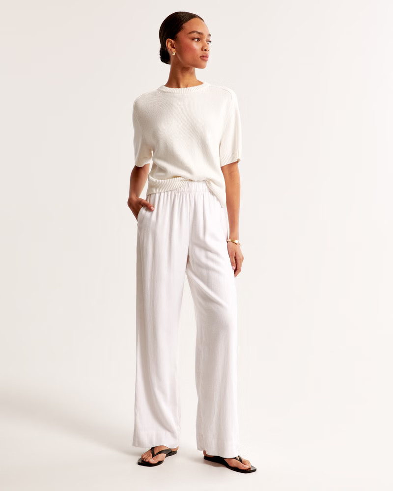 Women's The A&F Madeline Crew Sweater Tee | Women's New Arrivals | Abercrombie.com | Abercrombie & Fitch (US)