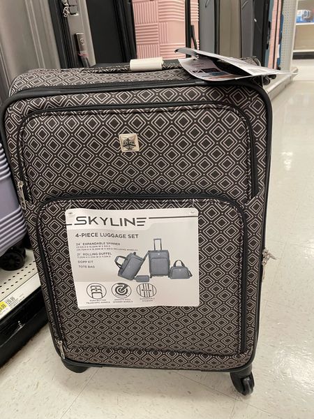 Skyline 4pc Softside Checked Luggage Set - Gray Geo Target

#LTKunder100 #LTKtravel #LTKFind