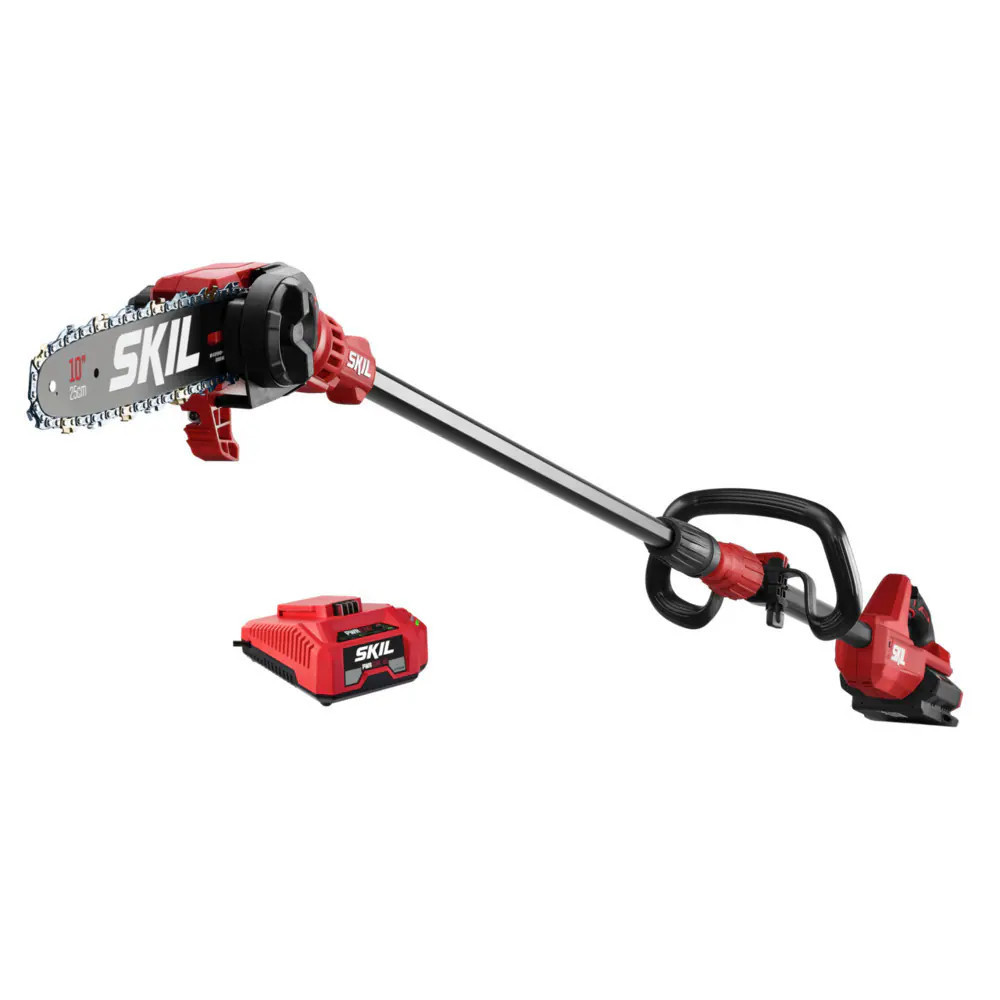 SKIL PWR CORE 40 40-volt 10.0-in 2.5 Ah Pole Saw Battery Included , Charger Included in Red | PS4561C-10 | Lowe's