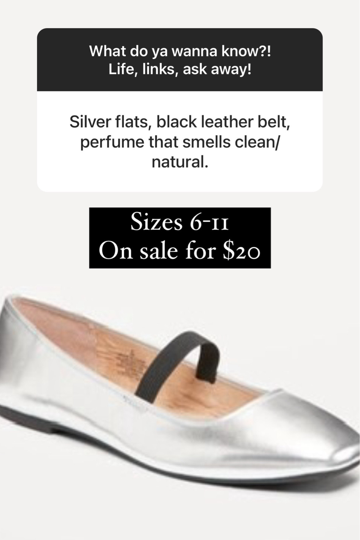 Silver baller flats on sale for under $20

#LTKFindsUnder50 #LTKSaleAlert #LTKShoeCrush