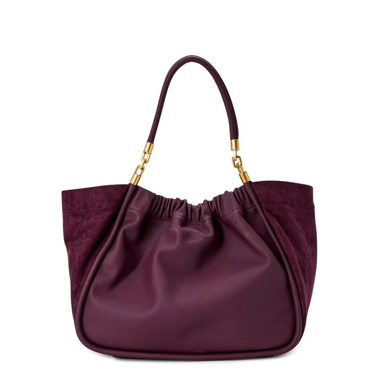 Scoop Women's Sueded Tote Bag Purple - Walmart.com | Walmart (US)
